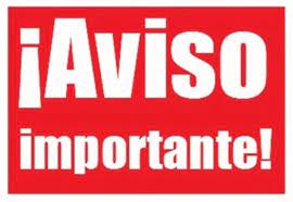 Aviso importante Aviso importante