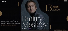 Aniversario Casa de la Música: Osne y virtuoso pianista ruso Dmitry Masleev