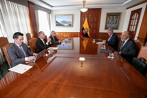 Reunión del Embajador de Rusia en el Ministerio de Relaciones Exteriores y Movilidad Humana del Ecuador