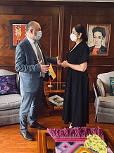 Reunión del Embajador de Rusia en Ecuador con la Prefecta de la provincia de Pichincha