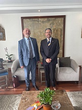 La reunión del Embajador de Rusia en Ecuador con el Ministro de Relaciones Exteriores de Ecuador