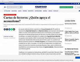 Artículo del Embajador de Rusia en Ecuador, Vladimir Sprinchan, “¿Quién apoya el neonazismo?”