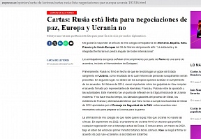 Réplica del Embajador de Rusia en el Ecuador, Vladimir Sprinchan, «Rusia está lista para negociaciones de paz, Europa y Ucrania no»