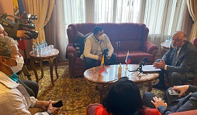 Embajador de Rusia ha presentado para medios ecuatorianos la verdadera información que refleja la posición de Rusia hacía la situación en Ucrania